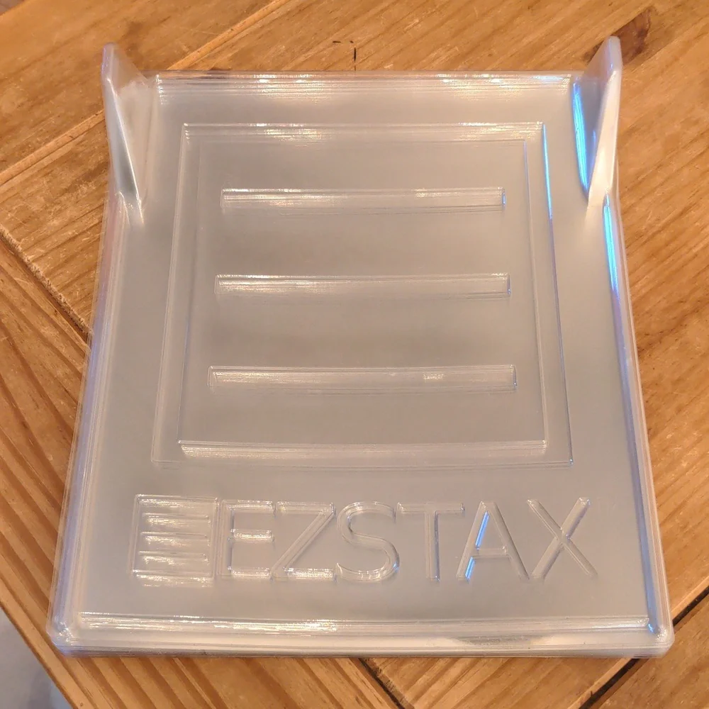 Set of 18 Clear EZSTAX Tee Shirt Organizer Storage Trays